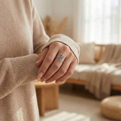 S925 Sterling Silver Celtic Knot Open Ring（50% OFF）